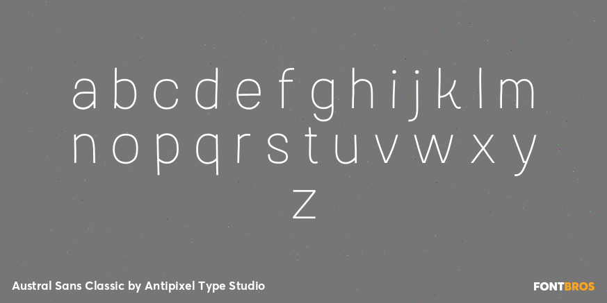 Austral Sans Classic Font Poster #3