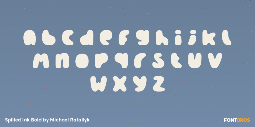 Spilled Ink Bold Font Poster #1