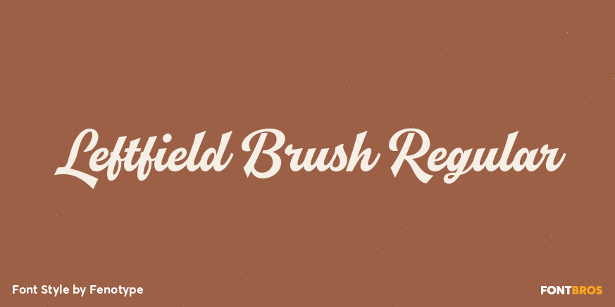 Leftfield Brush Regular Poster