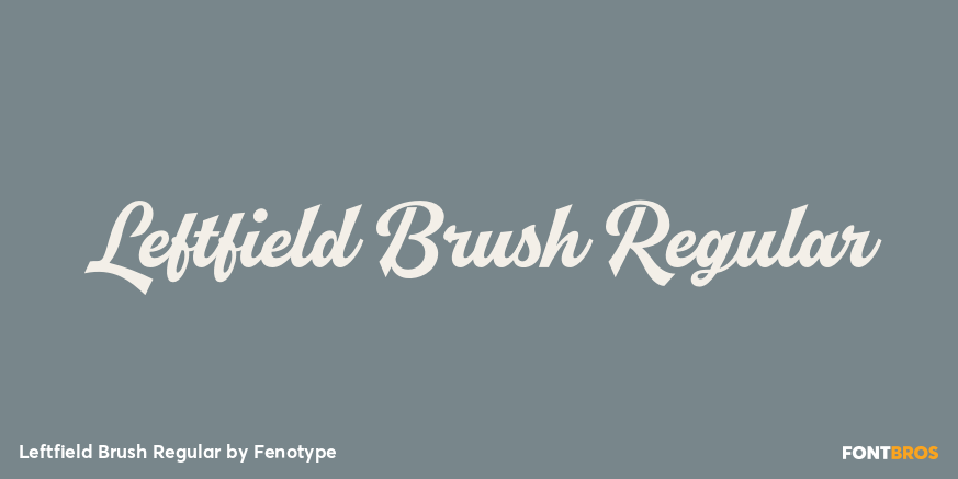 Leftfield Brush Regular Poster