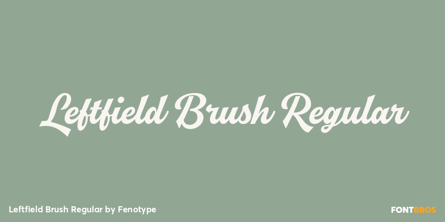 Leftfield Brush Regular Poster