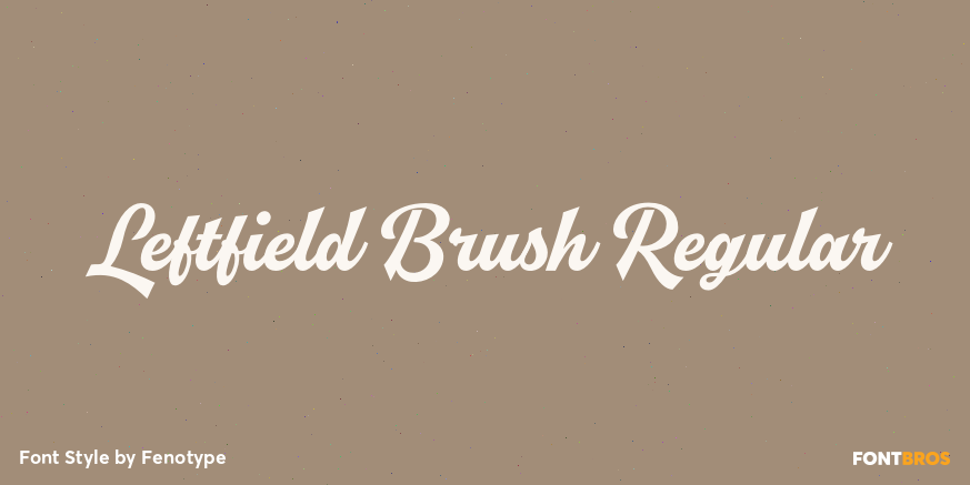 Leftfield Brush Regular Poster