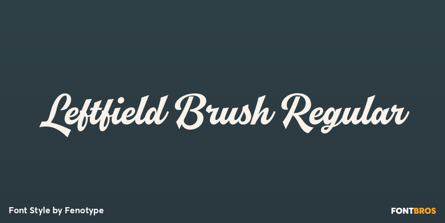 Leftfield Brush Regular Poster