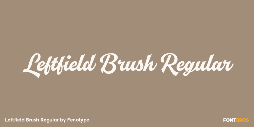 Leftfield Brush Regular Poster