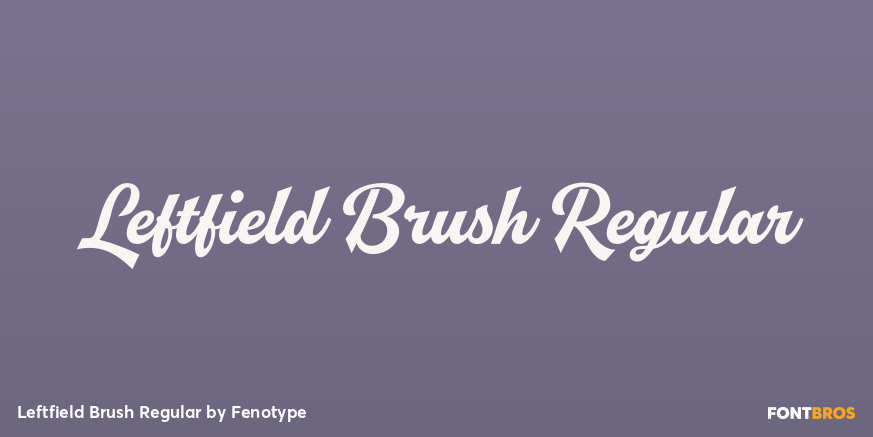 Leftfield Brush Regular Poster