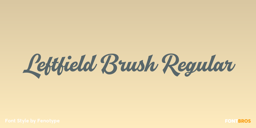 Leftfield Brush Regular Poster