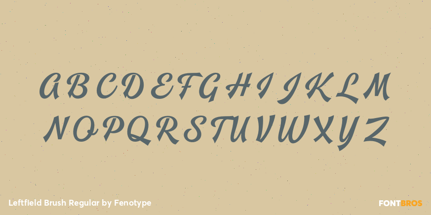 Leftfield Brush Regular Font Poster #2