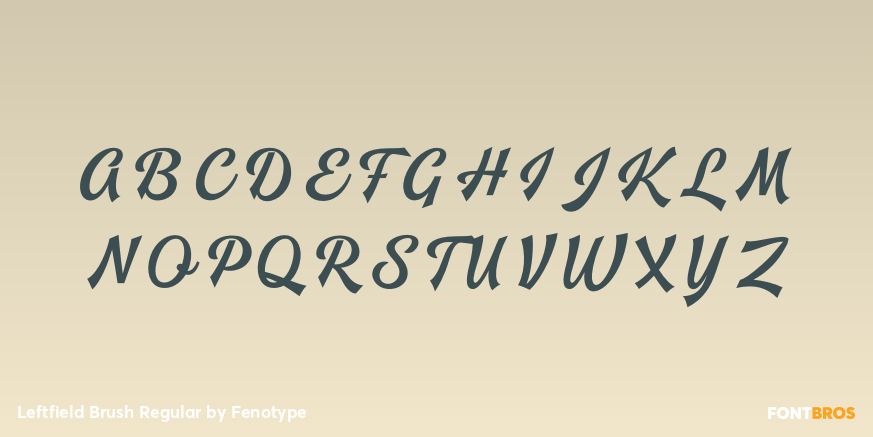 Leftfield Brush Regular Font Poster #1