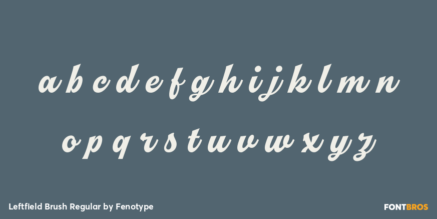 Leftfield Brush Regular Font Poster #1