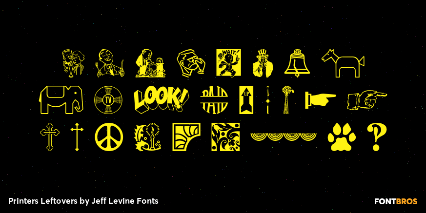 Printers Leftovers Font Poster #2