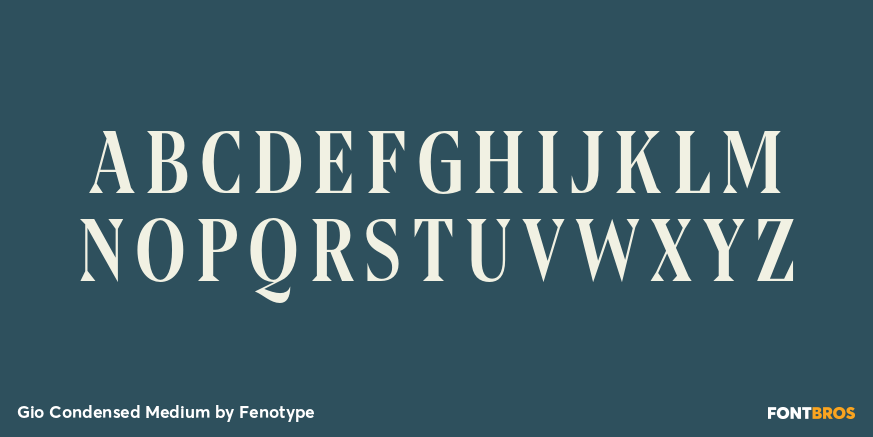 Gio Condensed Medium Font Poster #2