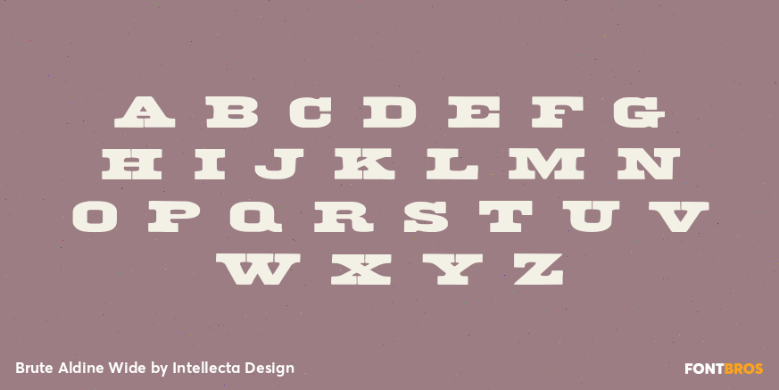 Brute Aldine Wide Font Poster #2