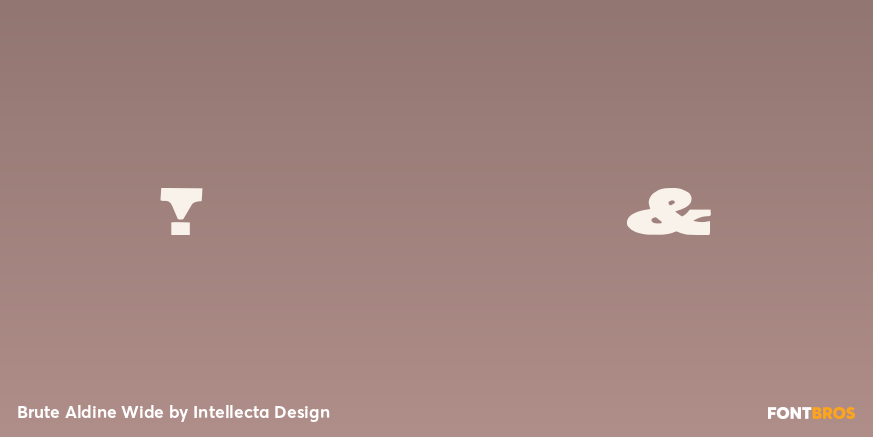 Brute Aldine Wide Font Poster #4