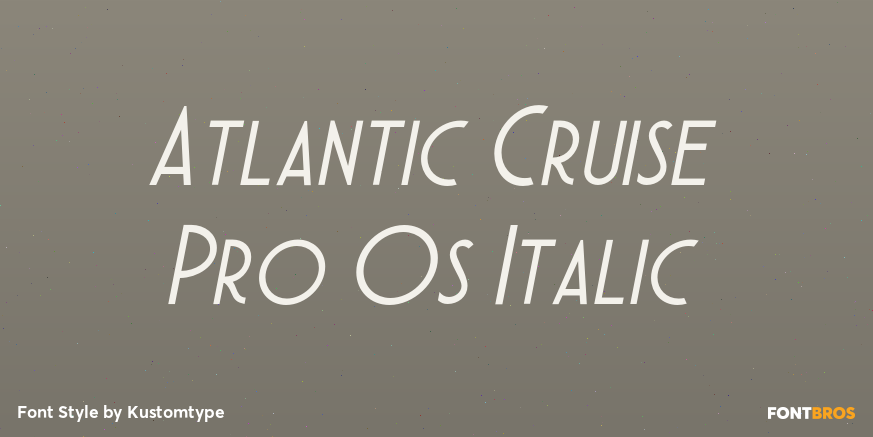 Atlantic Cruise Pro Os Italic Poster