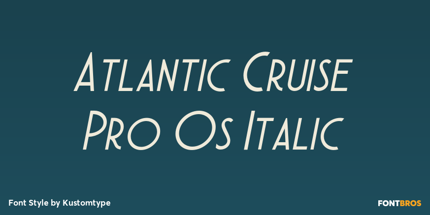 Atlantic Cruise Pro Os Italic Poster