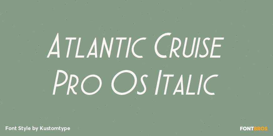 Atlantic Cruise Pro Os Italic Poster
