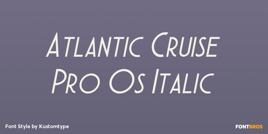 Atlantic Cruise Pro Os Italic Poster