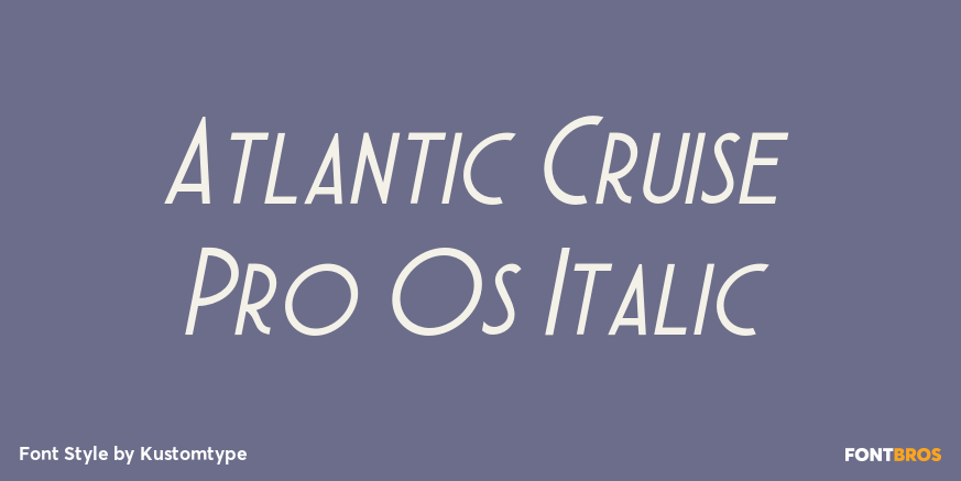 Atlantic Cruise Pro Os Italic Poster
