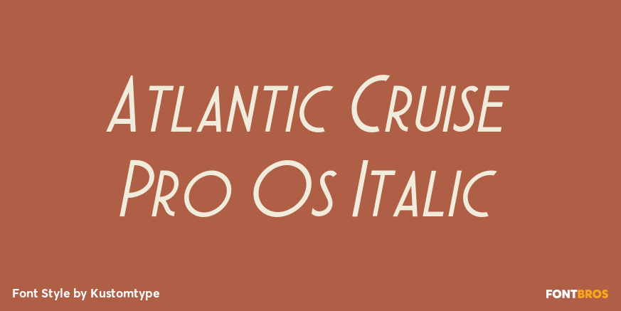 Atlantic Cruise Pro Os Italic Poster
