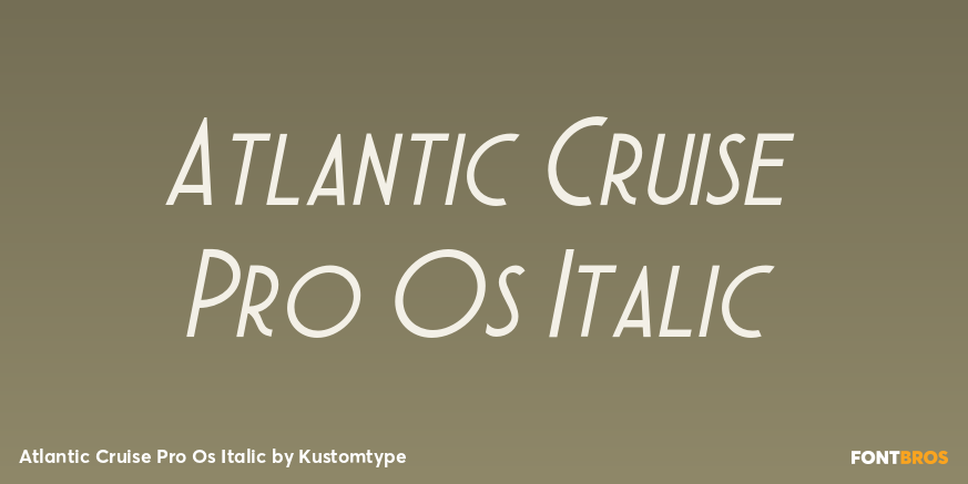 Atlantic Cruise Pro Os Italic Poster