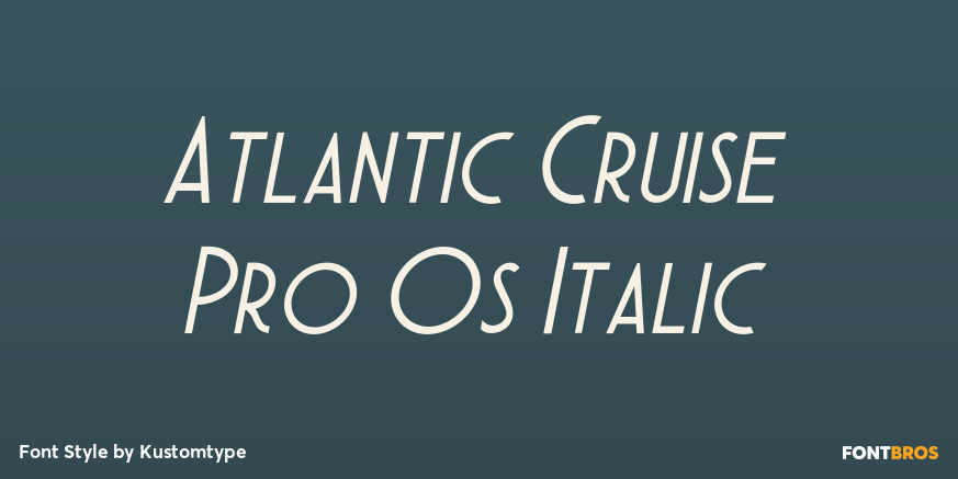 Atlantic Cruise Pro Os Italic Poster