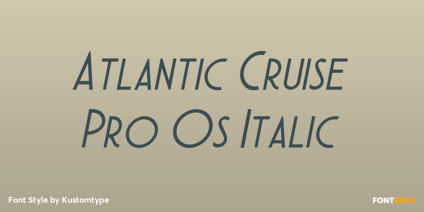 Atlantic Cruise Pro Os Italic Poster