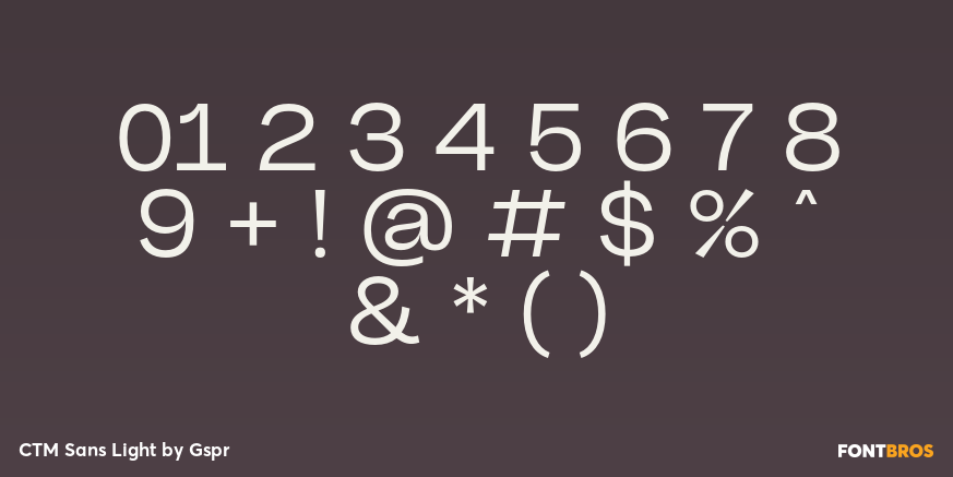 CTM Sans Light Font Poster #4