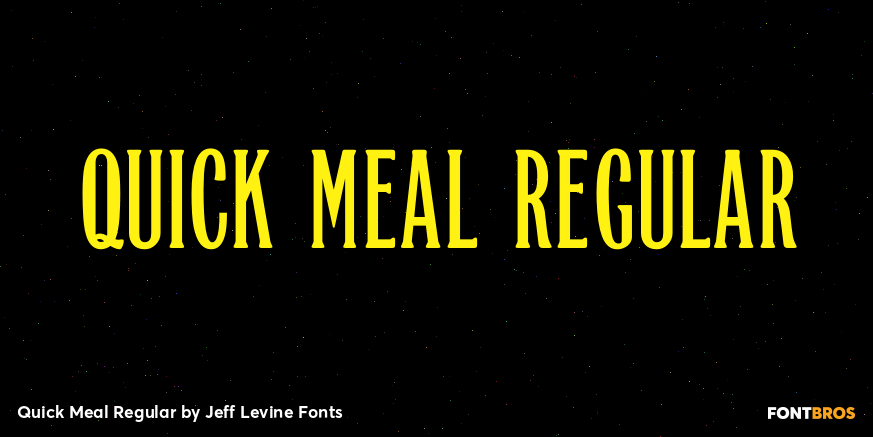 Quick Meal Regular Poster