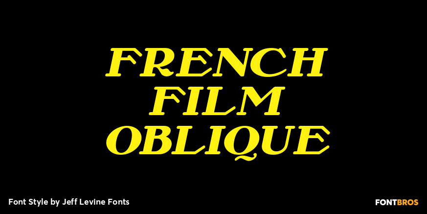 French Film Oblique Poster