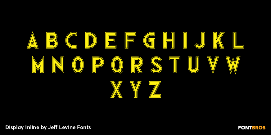 Display Inline Font Poster #3