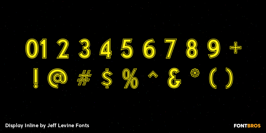 Display Inline Font Poster #4