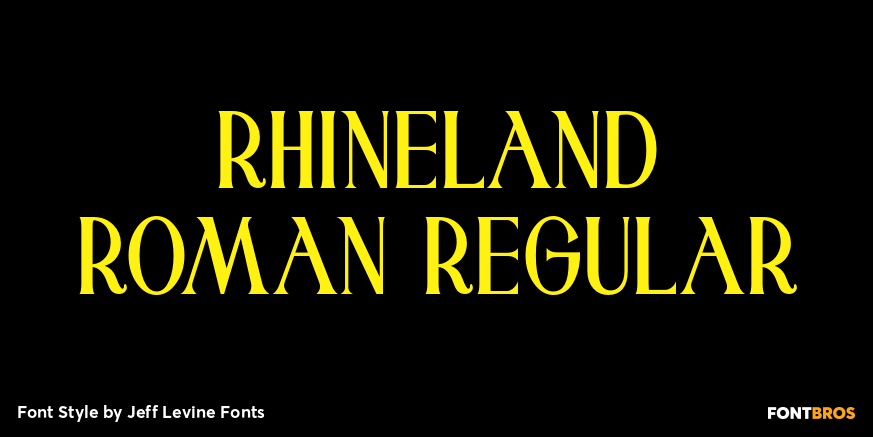 Rhineland Roman Regular Poster