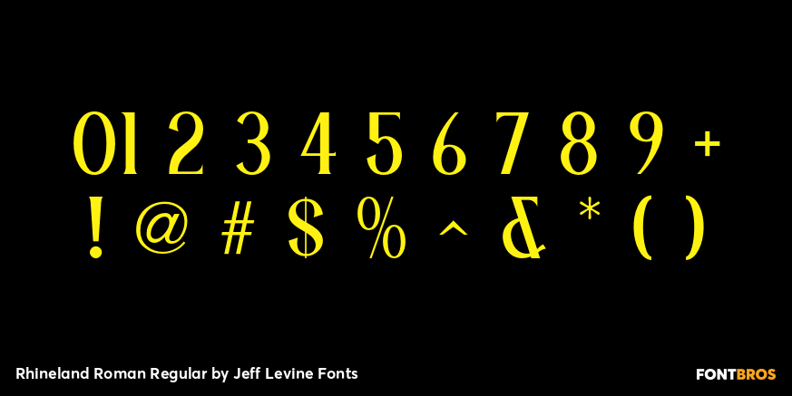Rhineland Roman Regular Font Poster #1