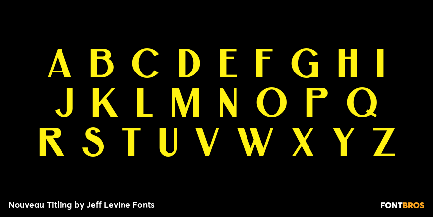 Nouveau Titling Font Poster #3