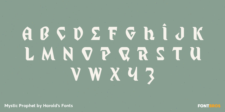 Mystic Prophet Font Poster #2