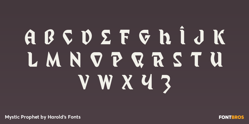Mystic Prophet Font Poster #3