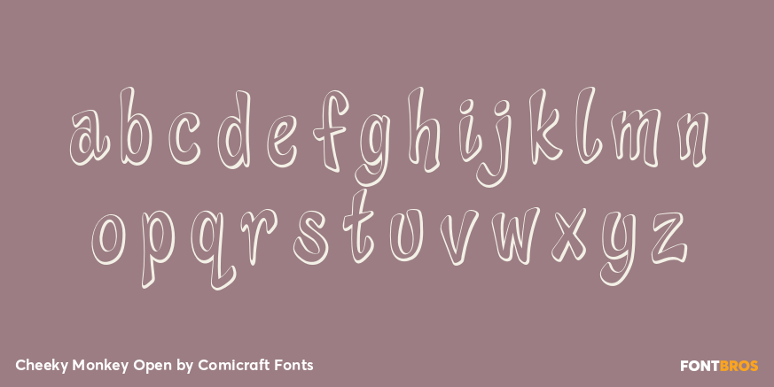 Cheeky Monkey Open Font Poster #3