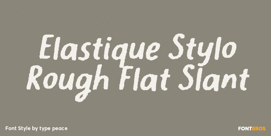 Elastique Stylo Rough Flat Slant Poster