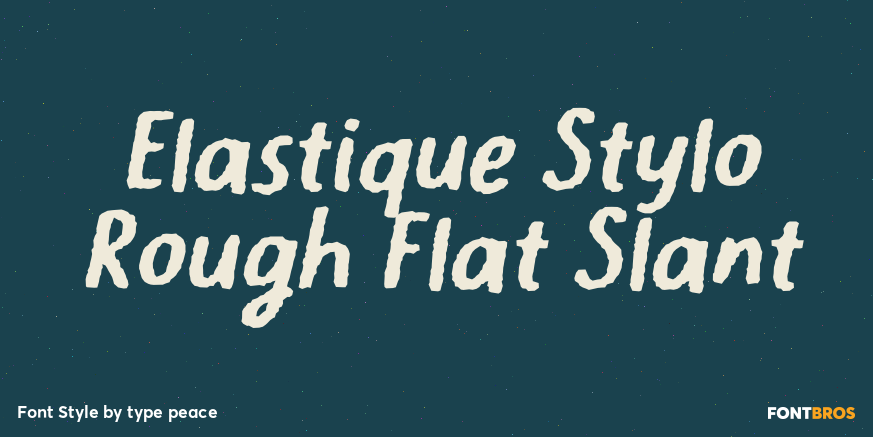 Elastique Stylo Rough Flat Slant Poster