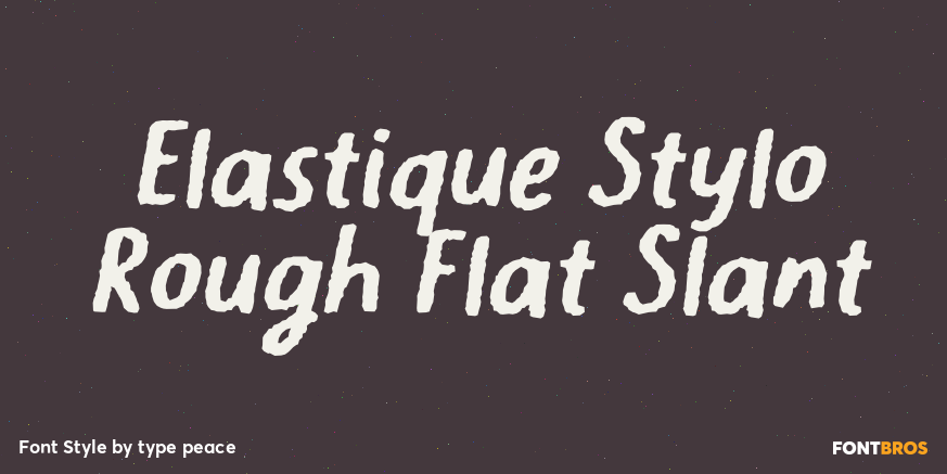 Elastique Stylo Rough Flat Slant Poster
