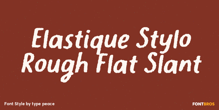 Elastique Stylo Rough Flat Slant Poster
