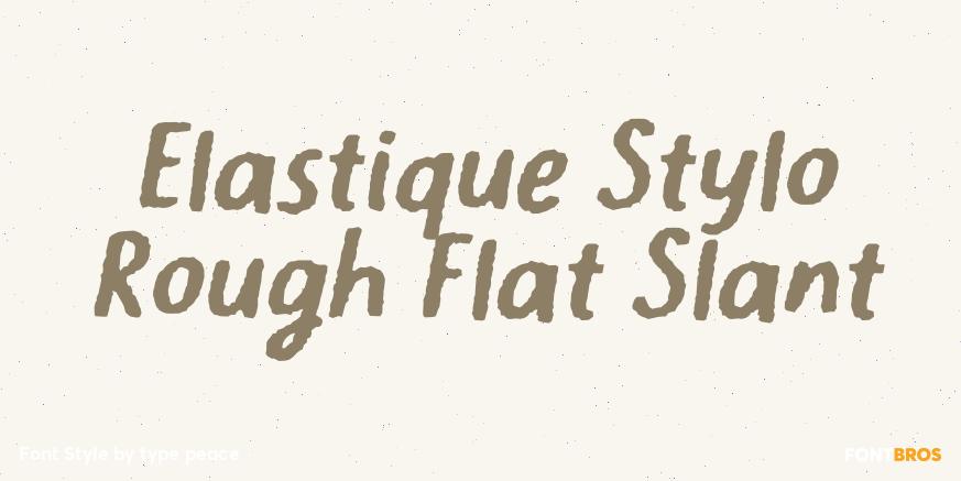 Elastique Stylo Rough Flat Slant Poster