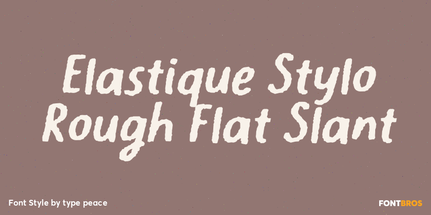 Elastique Stylo Rough Flat Slant Poster