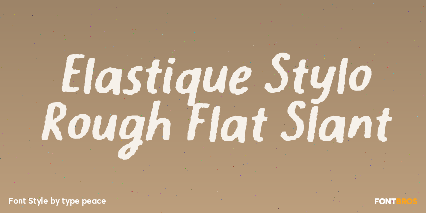 Elastique Stylo Rough Flat Slant Poster