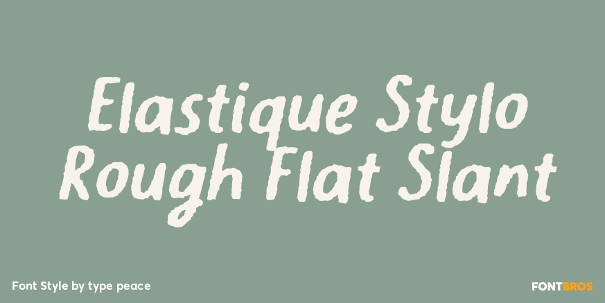 Elastique Stylo Rough Flat Slant Poster