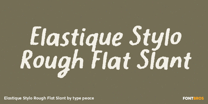 Elastique Stylo Rough Flat Slant Poster
