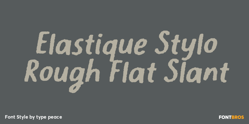 Elastique Stylo Rough Flat Slant Poster