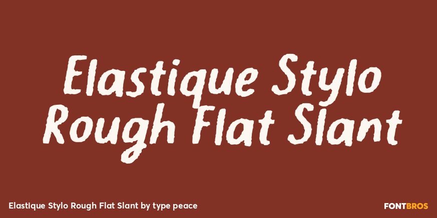 Elastique Stylo Rough Flat Slant Poster
