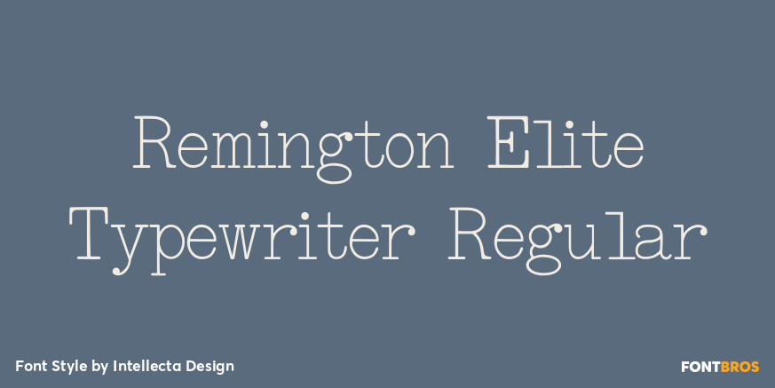 Remington Elite Typewriter Regular Poster