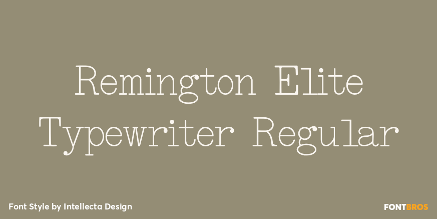Remington Elite Typewriter Regular Poster